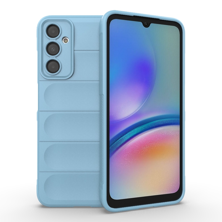 

For Samsung Galaxy A05s 4G Magic Shield TPU + Flannel Phone Case(Light Blue)