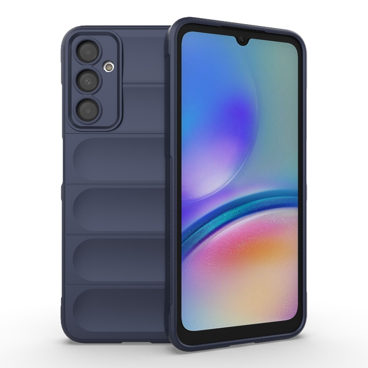 

For Samsung Galaxy A05s 4G Magic Shield TPU + Flannel Phone Case(Dark Blue)