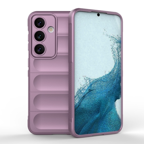 

For Samsung Galaxy S24 5G Magic Shield TPU + Flannel Phone Case(Purple)