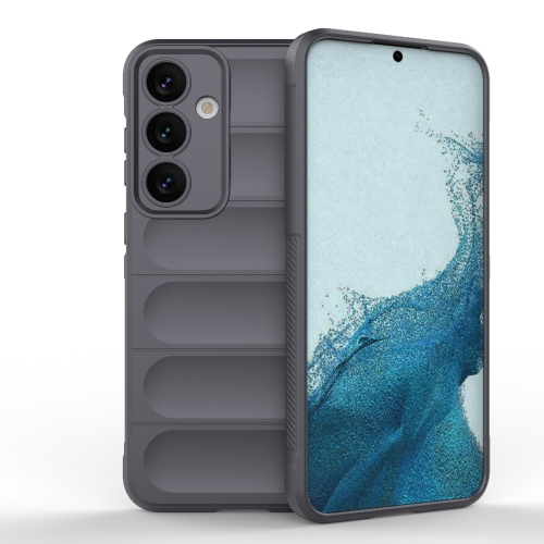 

For Samsung Galaxy S24+ 5G Magic Shield TPU + Flannel Phone Case(Dark Grey)