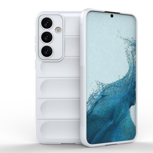 For Samsung Galaxy S24+ 5G Magic Shield TPU + Flannel Phone Case(White)