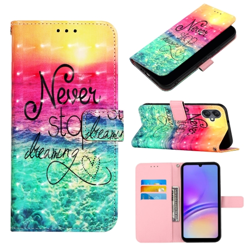 

For Samsung Galaxy A05 3D Painting Horizontal Flip Leather Phone Case(Chasing Dreams)