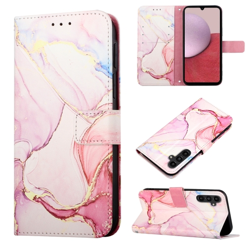 

For Samsung Galaxy A15 PT003 Marble Pattern Flip Leather Phone Case(LS005)