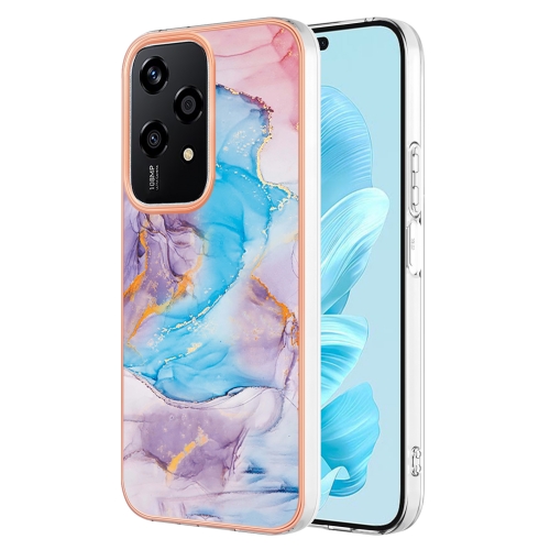 

For Honor 200 Lite Global Electroplating IMD TPU Phone Case(Blue Marble)