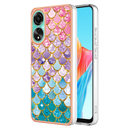 

For OPPO A78 4G Electroplating IMD TPU Phone Case(Colorful Scales)