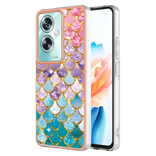 

For OPPO A79 5G Global Electroplating IMD TPU Phone Case(Colorful Scales)