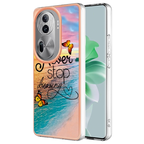 

For OPPO Reno11 Pro 5G Global Electroplating IMD TPU Phone Case(Dream Butterfly)