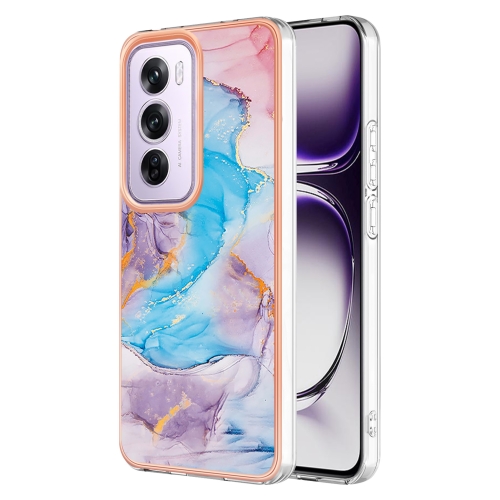 

For OPPO Reno12 Pro Global Electroplating IMD TPU Phone Case(Blue Marble)