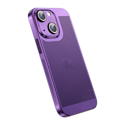 

For iPhone 14 Plus Ice Sense Heat Dissipation Electroplating PC Phone Case(Purple)