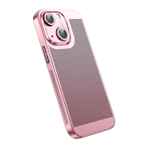 

For iPhone 14 Ice Sense Heat Dissipation Electroplating PC Phone Case(Rose Gold)