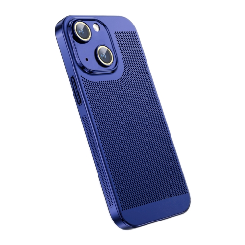 

For iPhone 13 Ice Sense Heat Dissipation Electroplating PC Phone Case(Navy Blue)