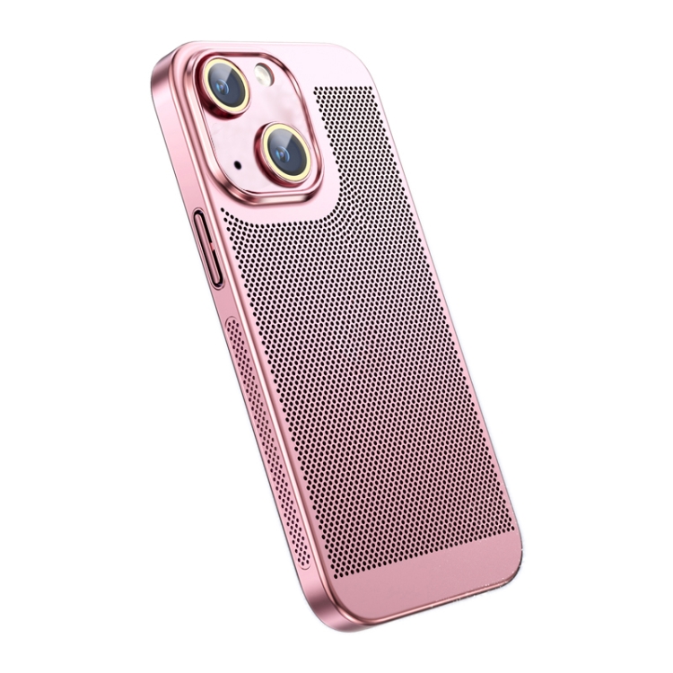 

For iPhone 13 Ice Sense Heat Dissipation Electroplating PC Phone Case(Rose Gold)