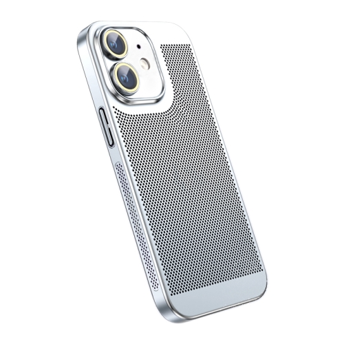 

For iPhone 12 Ice Sense Heat Dissipation Electroplating PC Phone Case(Silver)