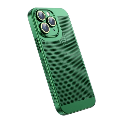 

For iPhone 11 Pro Max Ice Sense Heat Dissipation Electroplating PC Phone Case(Green)