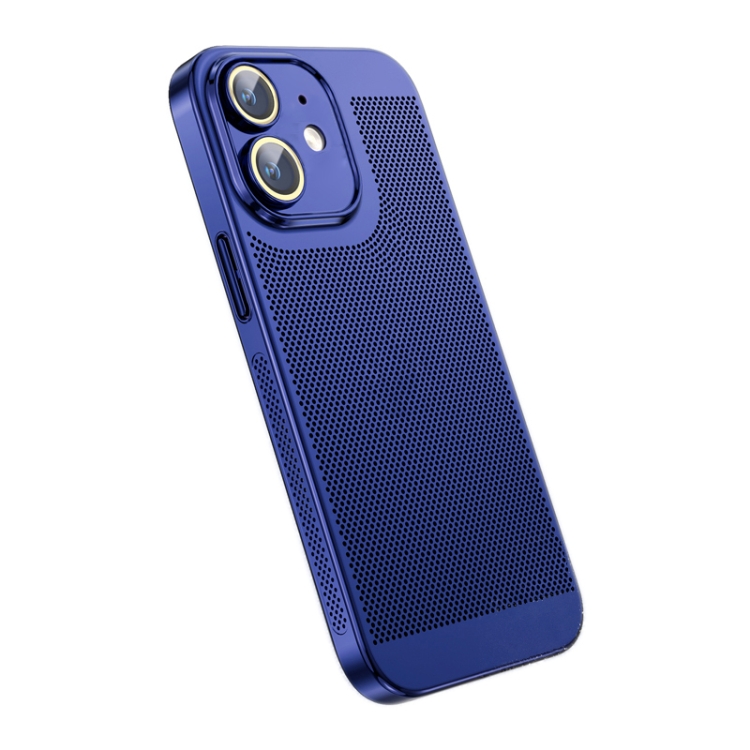 

For iPhone 11 Ice Sense Heat Dissipation Electroplating PC Phone Case(Navy Blue)