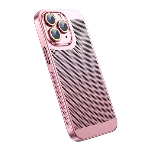 

For iPhone 11 Pro Ice Sense Heat Dissipation Electroplating PC Phone Case(Rose Gold)