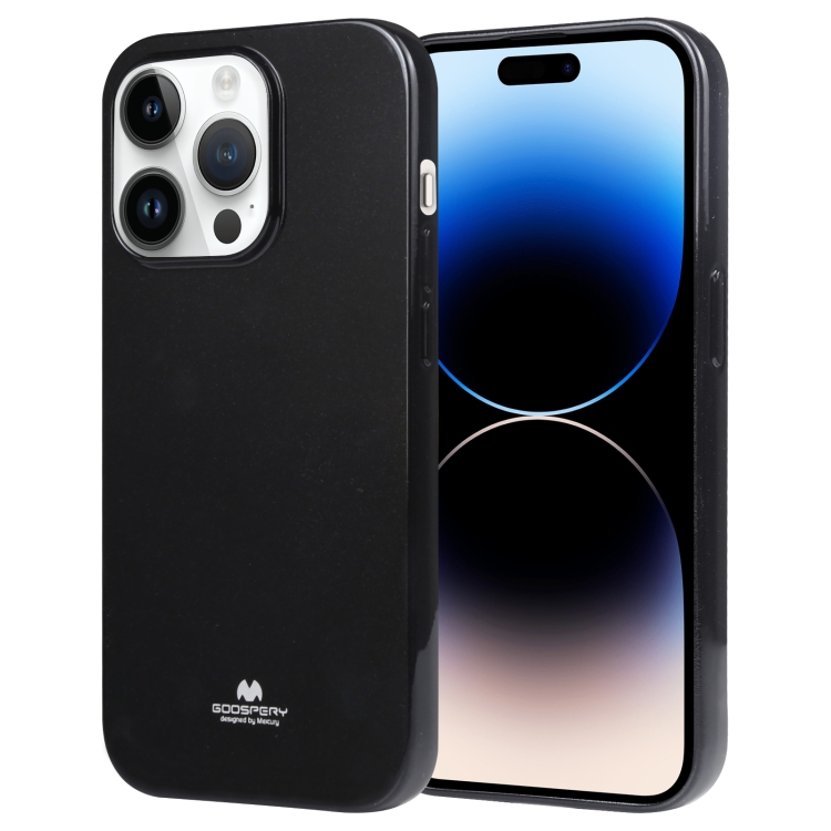 

For iPhone 15 Pro GOOSPERY PEARL JELLY Shockproof TPU Phone Case(Black)