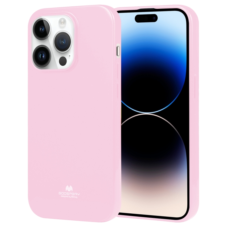 

For iPhone 15 Pro GOOSPERY PEARL JELLY Shockproof TPU Phone Case(Pink)