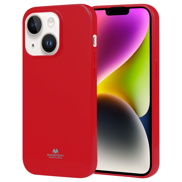 

For iPhone 15 GOOSPERY PEARL JELLY Shockproof TPU Phone Case(Red)