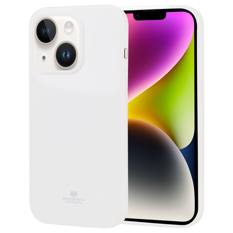 

For iPhone 15 GOOSPERY PEARL JELLY Shockproof TPU Phone Case(White)