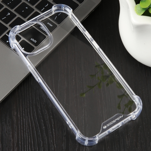 

For iPhone 15 MERCURY GOOSPERY SUPER Four-Corner Shockproof TPU Phone Case(Transparent)