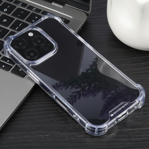 

For iPhone 16 Pro MERCURY GOOSPERY SUPER Four-Corner Shockproof TPU Phone Case(Transparent)