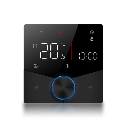 BHT-009GCLW Boiler Verwarming WiFi Smart Home LED-thermostaat (zwart)
