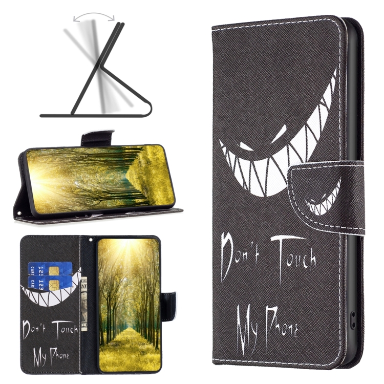 

For OPPO A98 5G Colored Drawing Pattern Leather Phone Case(Smirk)