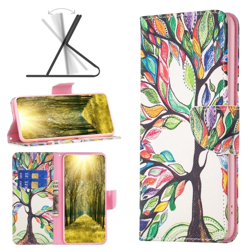 

For OPPO A98 5G Colored Drawing Pattern Leather Phone Case(Tree Life)