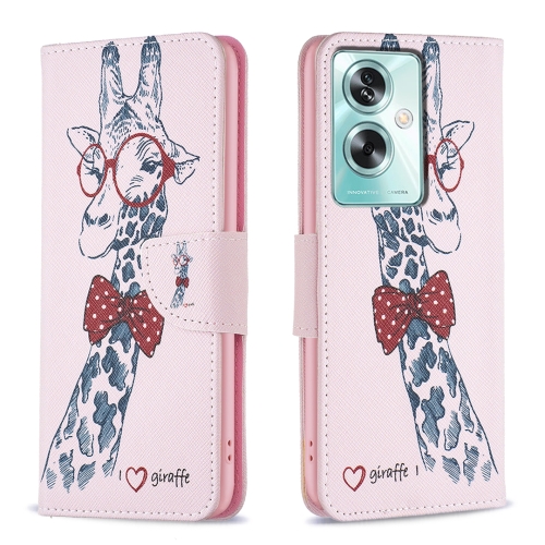 

For OPPO A79 5G Colored Drawing Pattern Leather Phone Case(Deer)