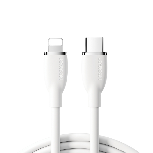 

JOYROOM SA29-CL3 30W USB-C/Type-C to 8 Pin Liquid Silicone Fast Charging Data Cable, Length: 1.2m(White)