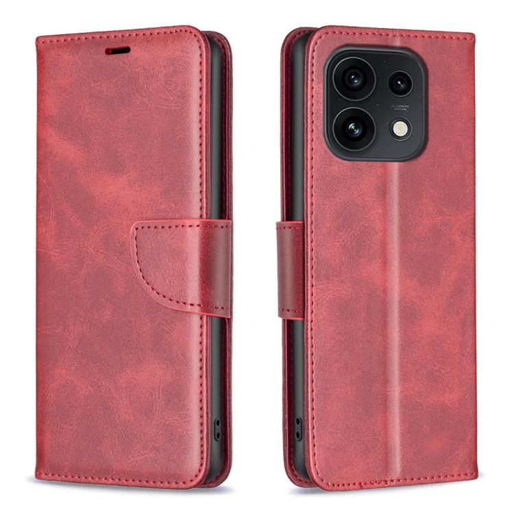 For OPPO Reno16/Reno16 Pro 5G Global Lambskin Texture Leather Phone Case(Red)