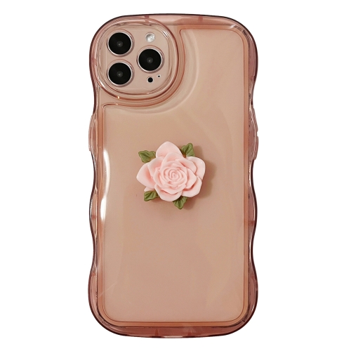 

For iPhone 14 Pro Max Bubble Wave Rose Phone Case(Pink)