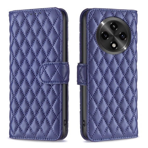 

For OPPO A3 Pro 5G/A2 Pro 5G Diamond Lattice Wallet Leather Flip Phone Case(Blue)