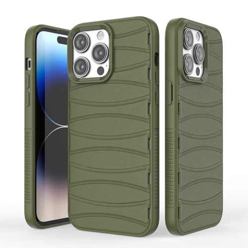 For iPhone 15 Pro Multi-tuyere Powerful Heat Dissipation Phone Case(Green) for iphone 15 multi tuyere powerful heat dissipation phone case blue