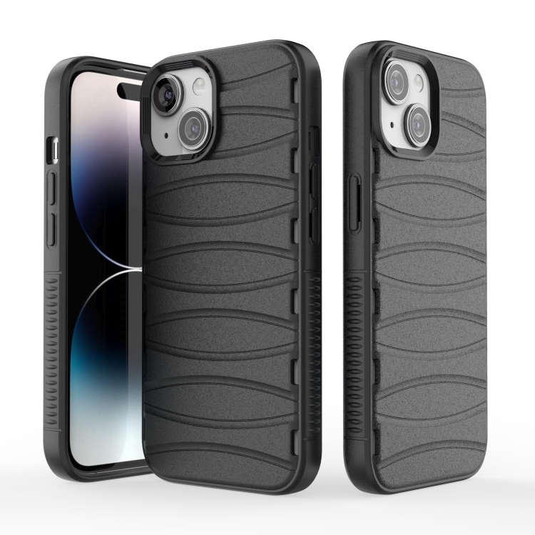 

For iPhone 15 Multi-tuyere Powerful Heat Dissipation Phone Case(Black)