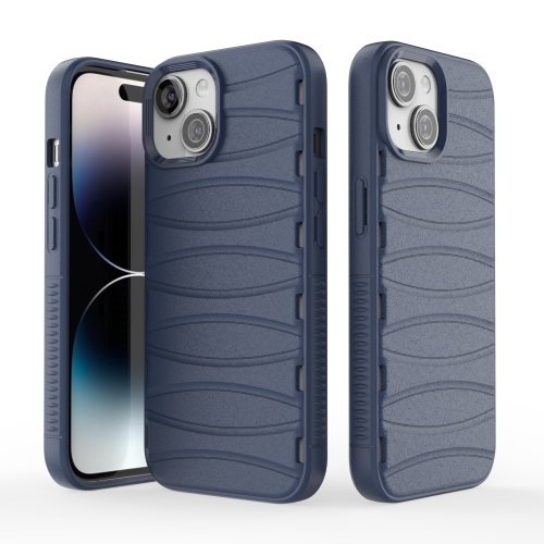 For iPhone 15 Multi-tuyere Powerful Heat Dissipation Phone Case(Blue) плёнка baseus 0 23мм pet soft edge для iphone 11 чёрное sgapiph61 ape01