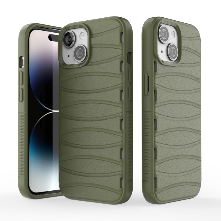 

For iPhone 15 Multi-tuyere Powerful Heat Dissipation Phone Case(Green)