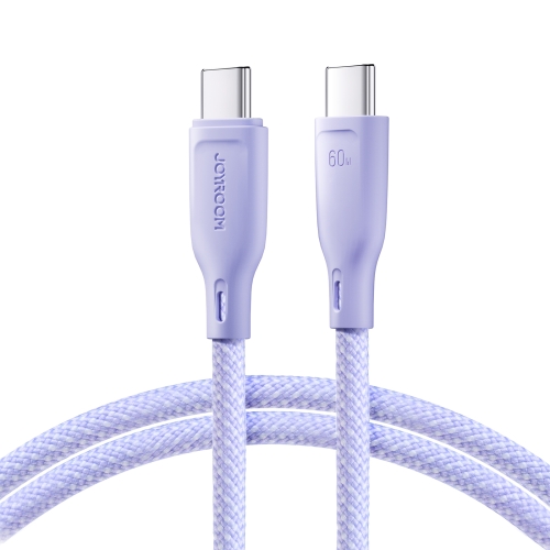 

JOYROOM SA34-CC3 60W USB-C/Type-C to USB-C/Type-C Fast Charge Data Cable, Length: 1m(Purple)