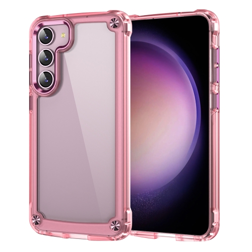 

For Samsung Galaxy S22 5G Skin Feel TPU + PC Phone Case(Transparent Pink)