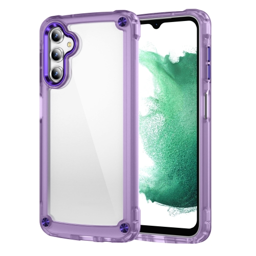 

For Samsung Galaxy A14 5G Skin Feel TPU + PC Phone Case(Transparent Purple)