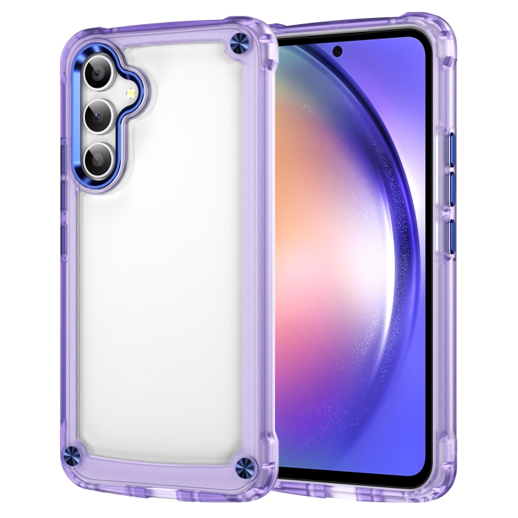 

For Samsung Galaxy A54 Skin Feel TPU + PC Phone Case(Transparent Purple)