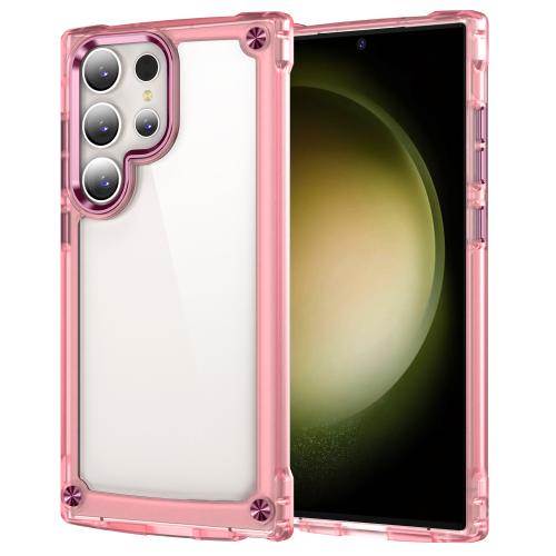 

For Samsung Galaxy S25 Ultra 5G Skin Feel TPU + PC Phone Case(Transparent Pink)