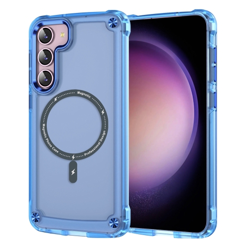 

For Samsung Galaxy S23+ 5G Skin Feel TPU + PC MagSafe Magnetic Phone Case(Transparent Blue)