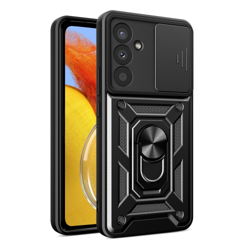 

For Samsung Galaxy M14 5G Sliding Camera Cover Design TPU+PC Phone Case(Black)