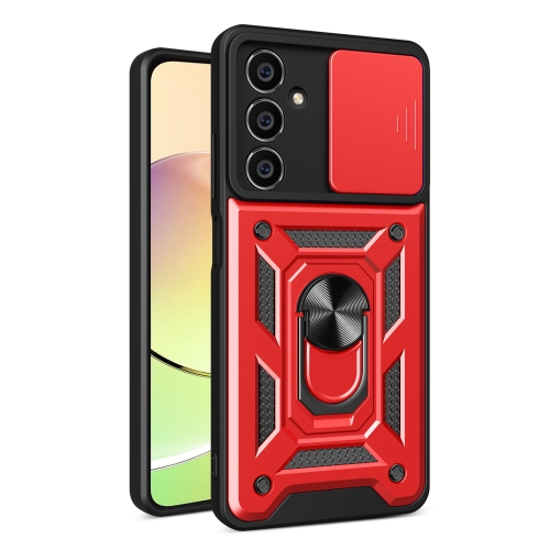 

For Samsung Galaxy M54 5G Sliding Camera Cover Design TPU+PC Phone Case(Red)