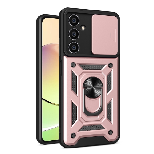 

For Samsung Galaxy M54 5G Sliding Camera Cover Design TPU+PC Phone Case(Rose Gold)