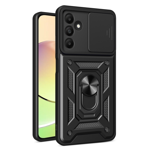 

For Samsung Galaxy A15 Sliding Camera Cover Design TPU+PC Phone Case(Black)