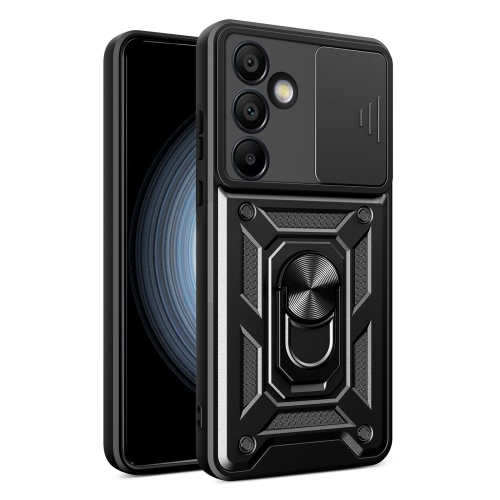 

For Samsung Galaxy S24 FE 5G Sliding Camera Cover Design TPU+PC Phone Case(Black)