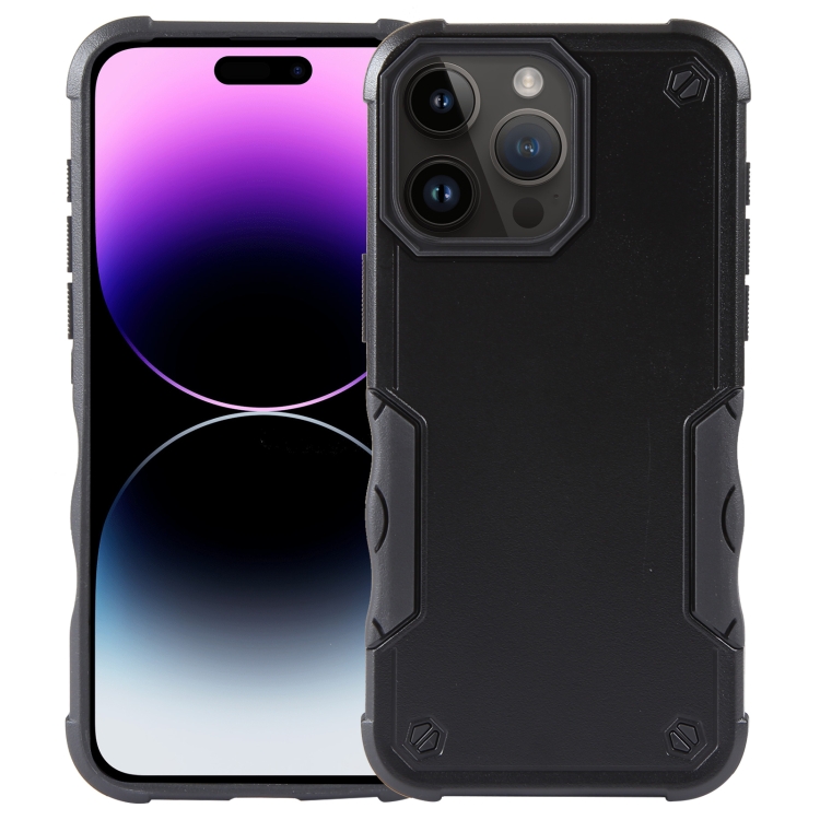 

For iPhone 15 Pro Non-slip Shockproof Armor Phone Case(Black)